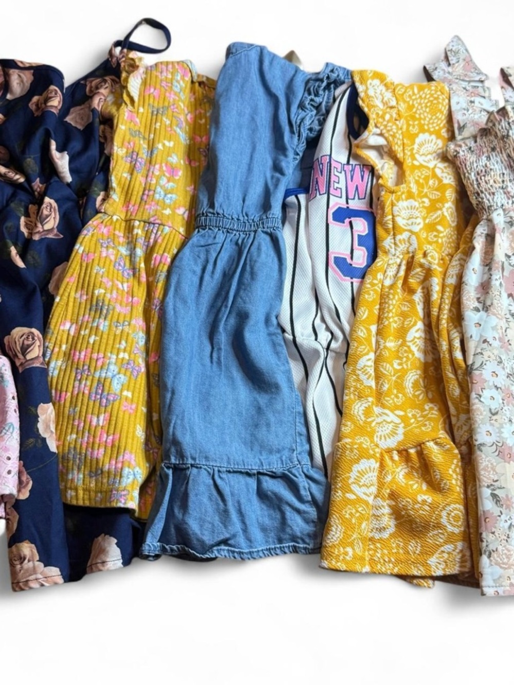 Bundle of 7 toddler kid girl dresses 
Sizes 4t-5t